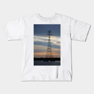 Tall Power Line Kids T-Shirt